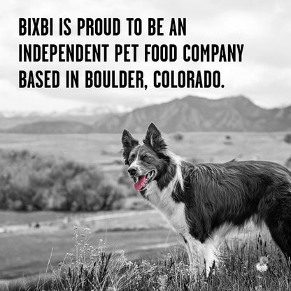 Shelf stable raw dog food topper beef recipe single source protein