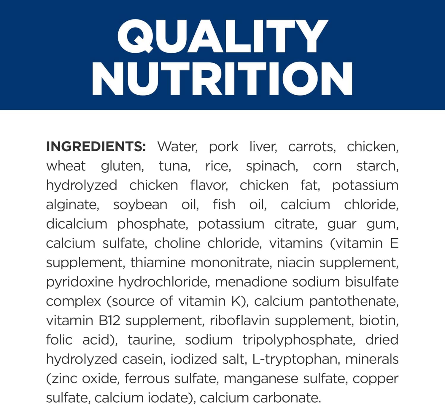 Hills Prescription Diet feline wet food pouches showing daily feeding guide and weight management instructions.