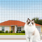 YeeBeny Cat Netting Balcony front view installed on railing
