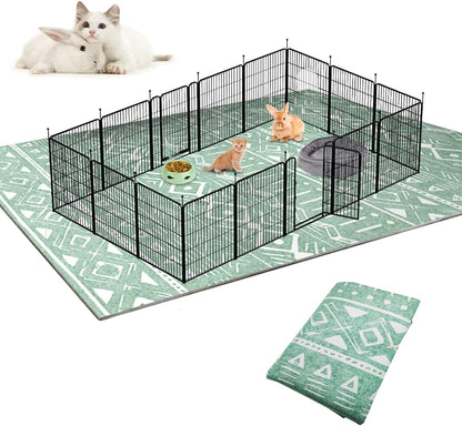 BNOSDM 79" X 55" Large Bunny Cage Liner Washable Reusable Big Rabbit Pads Floor Mat for Rabbits Anti Slip Rug for Bunnies, Pet Carpet for Chinchillas Cats Guinea Pigs Ferrets Dogs - Image 12