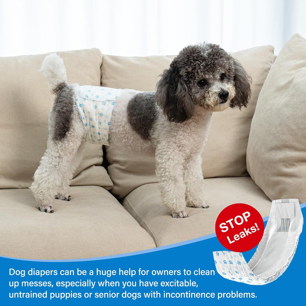 Pet Soft small dog wraps package back panel displaying clear sizing measurement instructions
