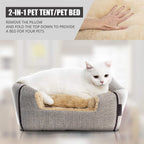 Windracing cat house with plush removable cushion