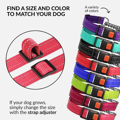 CollarDirect reflective slip collar detailing the secure premium stitching and strong nylon weave