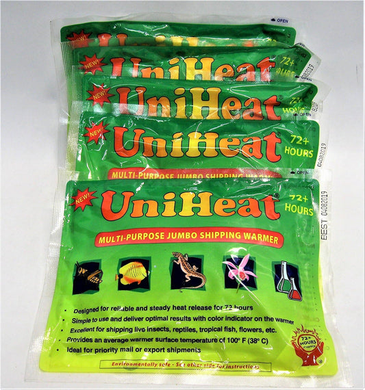 Uniheat 72 hour heat pack 5 pack front view