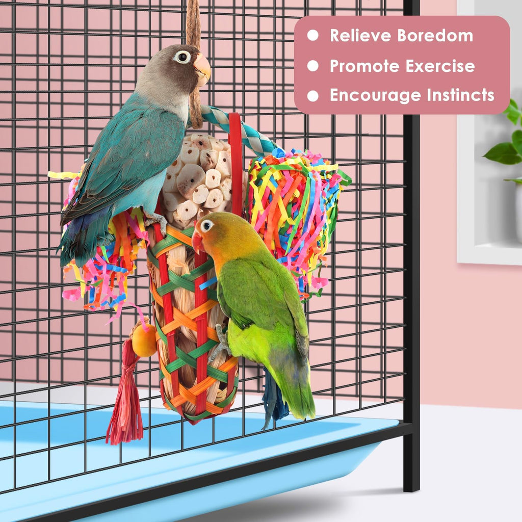 Textured components of KATUMO bird cage accessory
