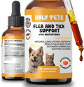 HolyPets flea and tick oral drops front view natural pet supplement