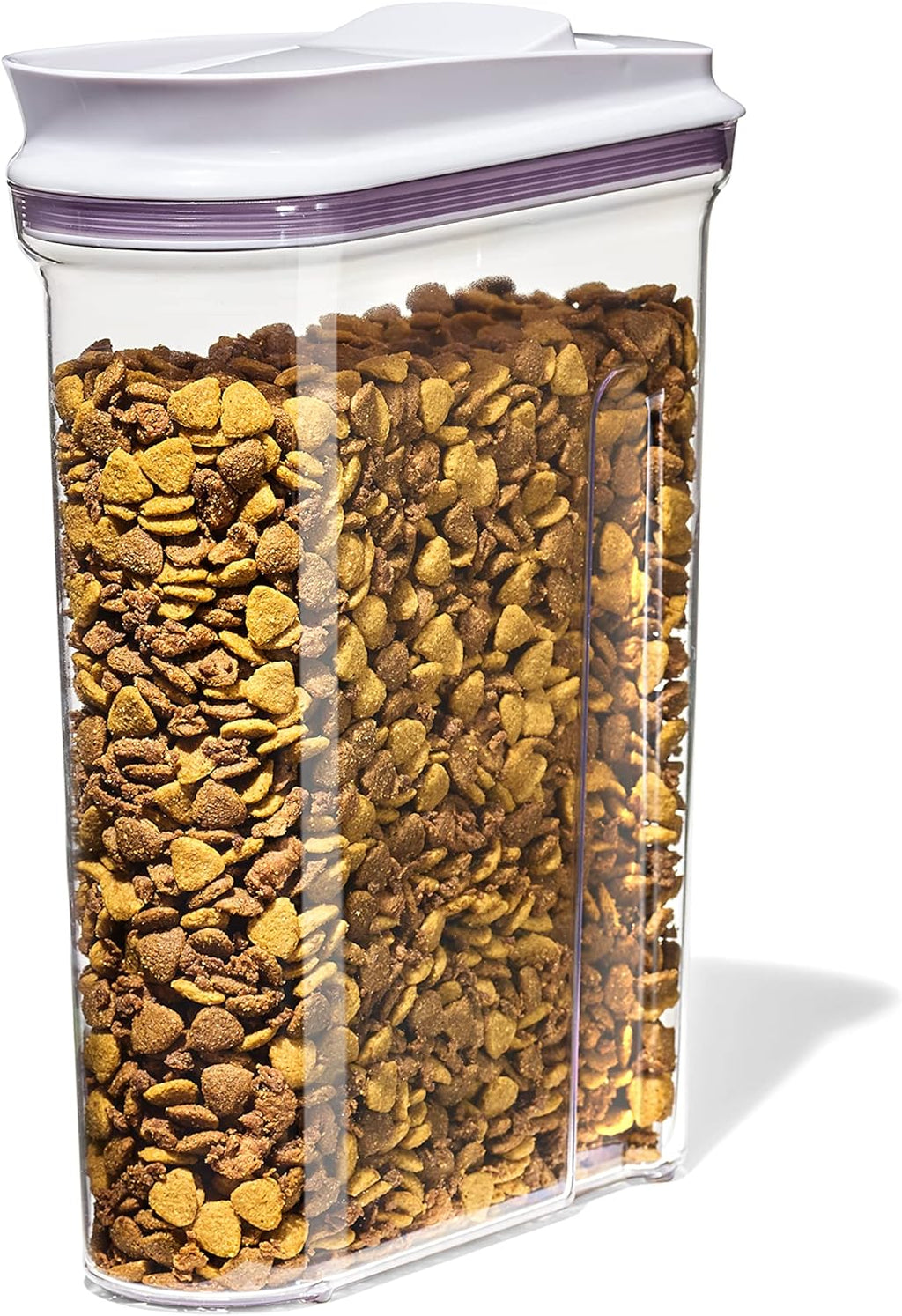 OXO Good Grips Pet POP Container - 6.0 Qt/5.7 L with Half Scoop, Ideal for up to 6.5lbs of Dog Food or 4.5lbs of Cat Food, Airtight Dog and Cat Food Storage Container, BPA Free, Clear - Image 15