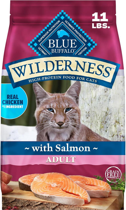 Blue Buffalo Wilderness with Chicken Natural High-Protein Grain-Free Dry Food for Adult Cats, Real Chicken First, Antioxidant-Rich LifeSource Bits Support Immunity, Promotes Strong Muscles, 9.5 lbs. - Image 15