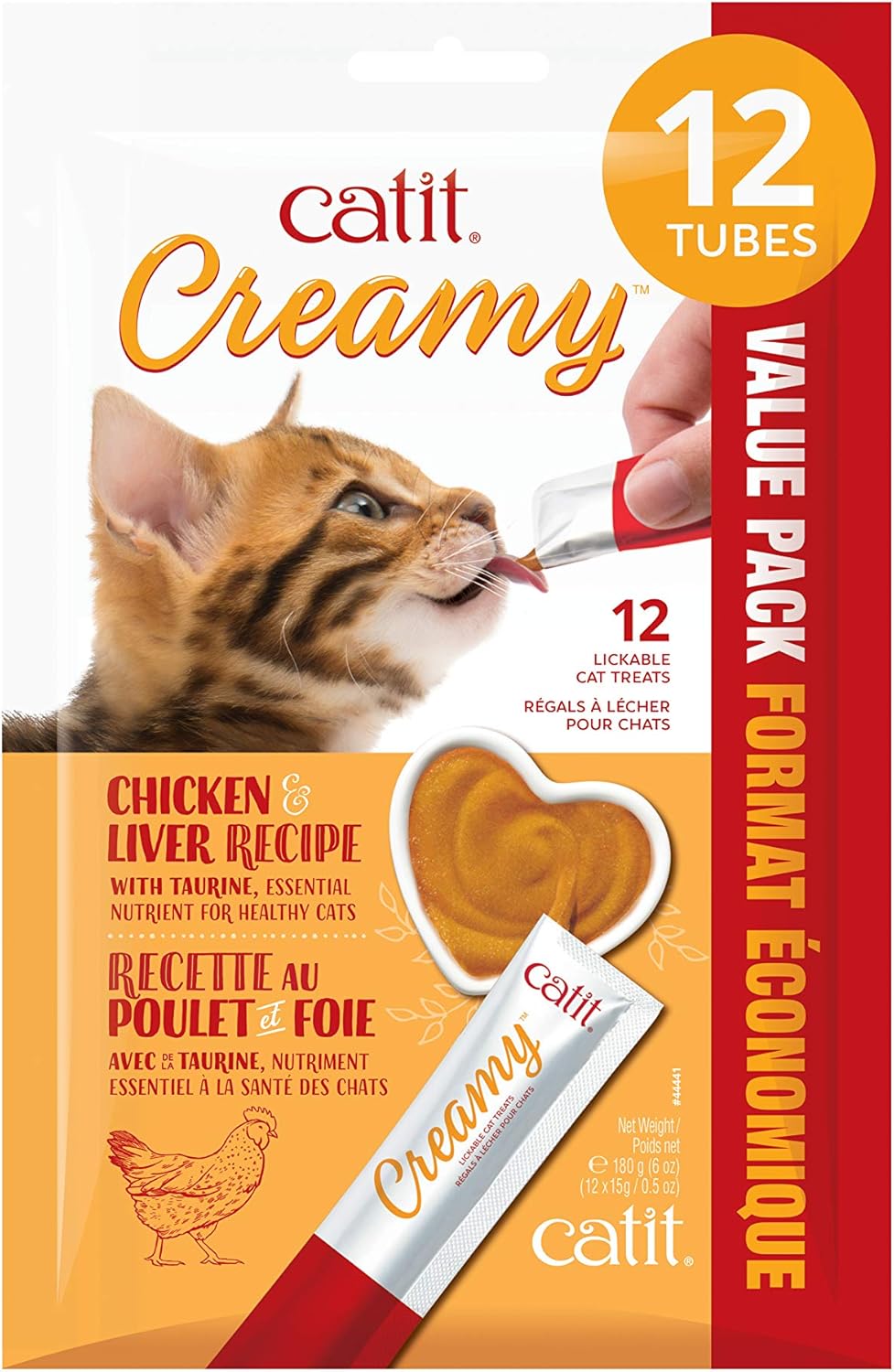 Catit Creamy Lickable Cat Treat - Hydrating and Healthy Treat for Cats of All Ages - Assortment, 72-Pack - Image 10