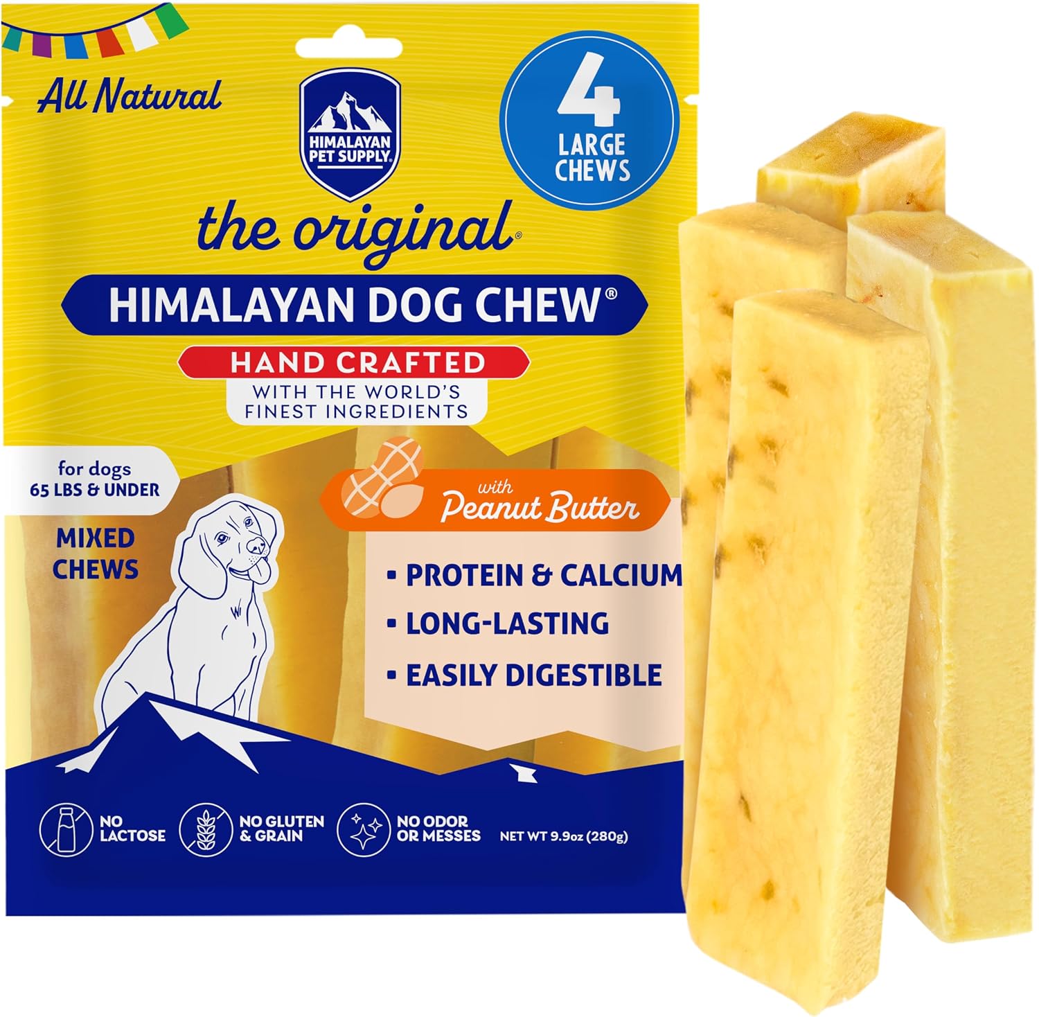 Himalayan Dog Chew Original Yak Cheese Dog Chews, The Better-For-You Chew, 100% Natural, Long Lasting, Healthy Safe Dog Treats, Lactose & Grain Free, Protein Rich, For Dogs 65 Lbs & Smaller, 3-Count - Image 10