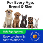 BARK&SPARK Dog Probiotics & Digestive Enzymes (Gut Health) Allergy & Itchy Skin - Pet Diarrhea Gas Treatment Upset Stomach Relief, Digestion Health Prebiotic Supplement Tummy Treat (180Ct Chicken) - Image 10
