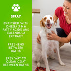 FURminator ultra premium dog conditioner bottle showing product texture and ingredient information