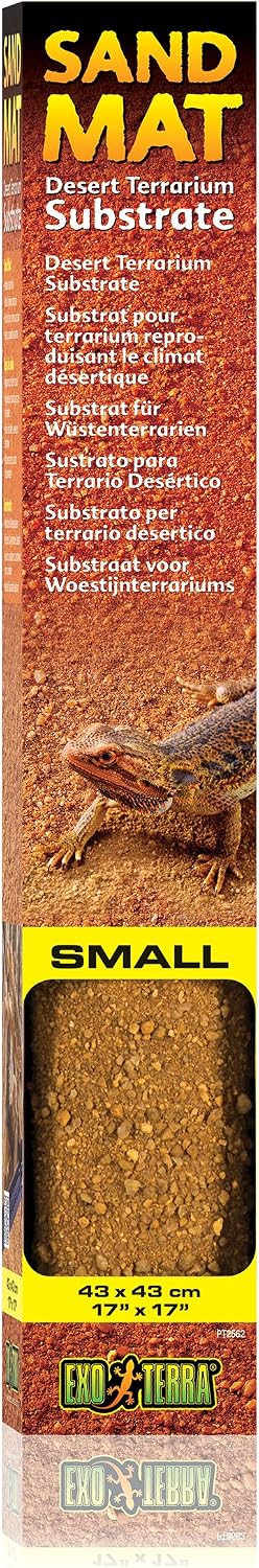 Textured desert terrarium bedding liner for lizards and geckos.