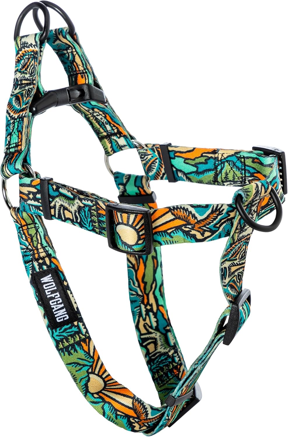 Wolfgang Man and Beast branded dog harness for large dogs