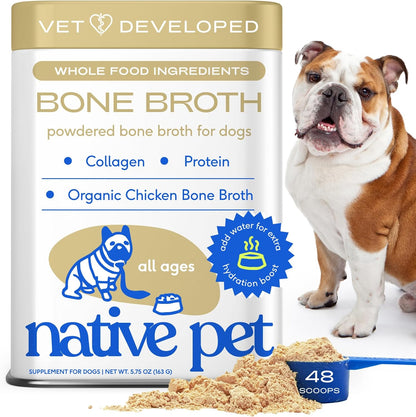 Native Pet Bone Broth for Dogs - Made with Real Beef Bone Broth, Dog Food Toppers for Picky Eaters - Provides Extra Hydration & Nutrition for Joint Strength, Immunity & Heart Health-48 Scoops - Image 11