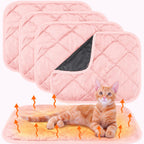 4 Pack Self Heating Cat Pad Self Warming Dog Mat Reflects Body Heat Extra Warm Thermal Pet Pad Washable Dog Cat Bed Crate Bed Mat Blanket(Gray,16 x 20 Inch) - Image 15
