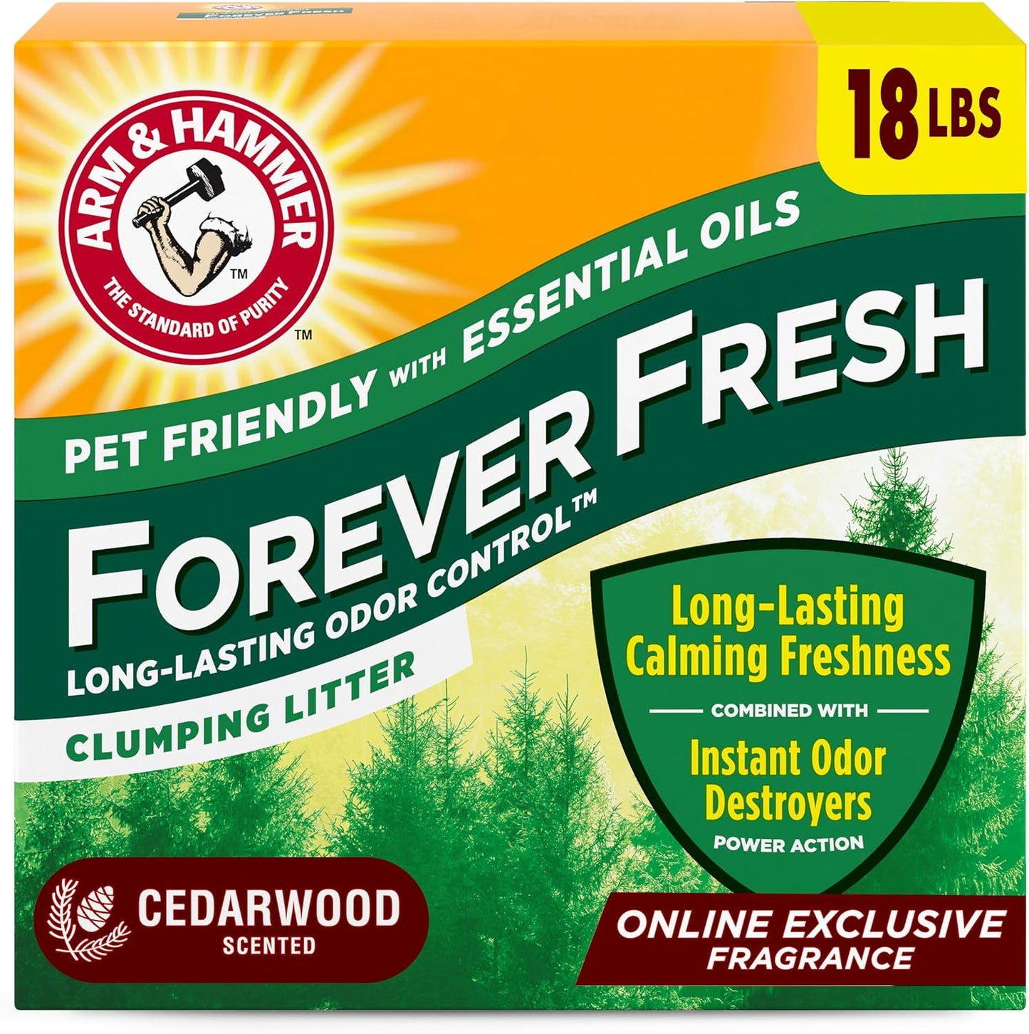 Arm & Hammer Forever Fresh Clumping Cat Litter Lavender, MultiCat Cat Litter Odor Control 18lb With 20% More Lavender Freshness, With Essential Oils - Image 10