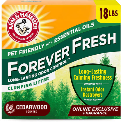 Arm & Hammer Forever Fresh Clumping Cat Litter Lavender, MultiCat Cat Litter Odor Control 18lb With 20% More Lavender Freshness, With Essential Oils - Image 10