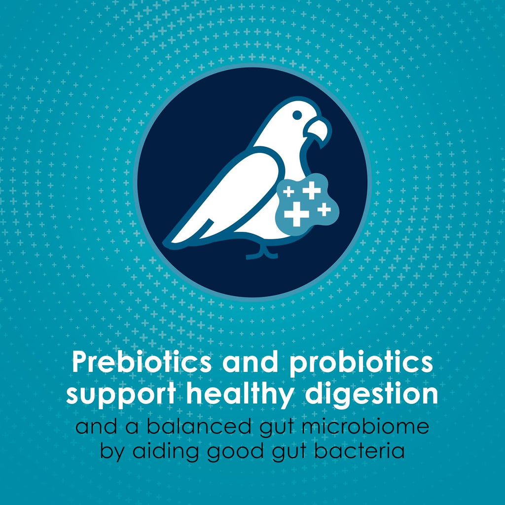 Kaytee Forti-Diet Pro Health Nourish Protect Parrot Food back label directions