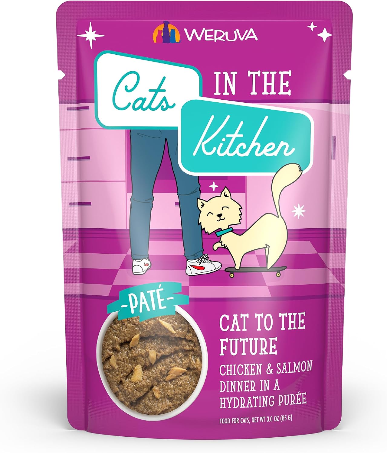 Weruva Cats in The Kitchen Slide N' Serve The Brat Pack Variety Cat Food Pouches 3 Ounce (Pack of 12) - Image 13