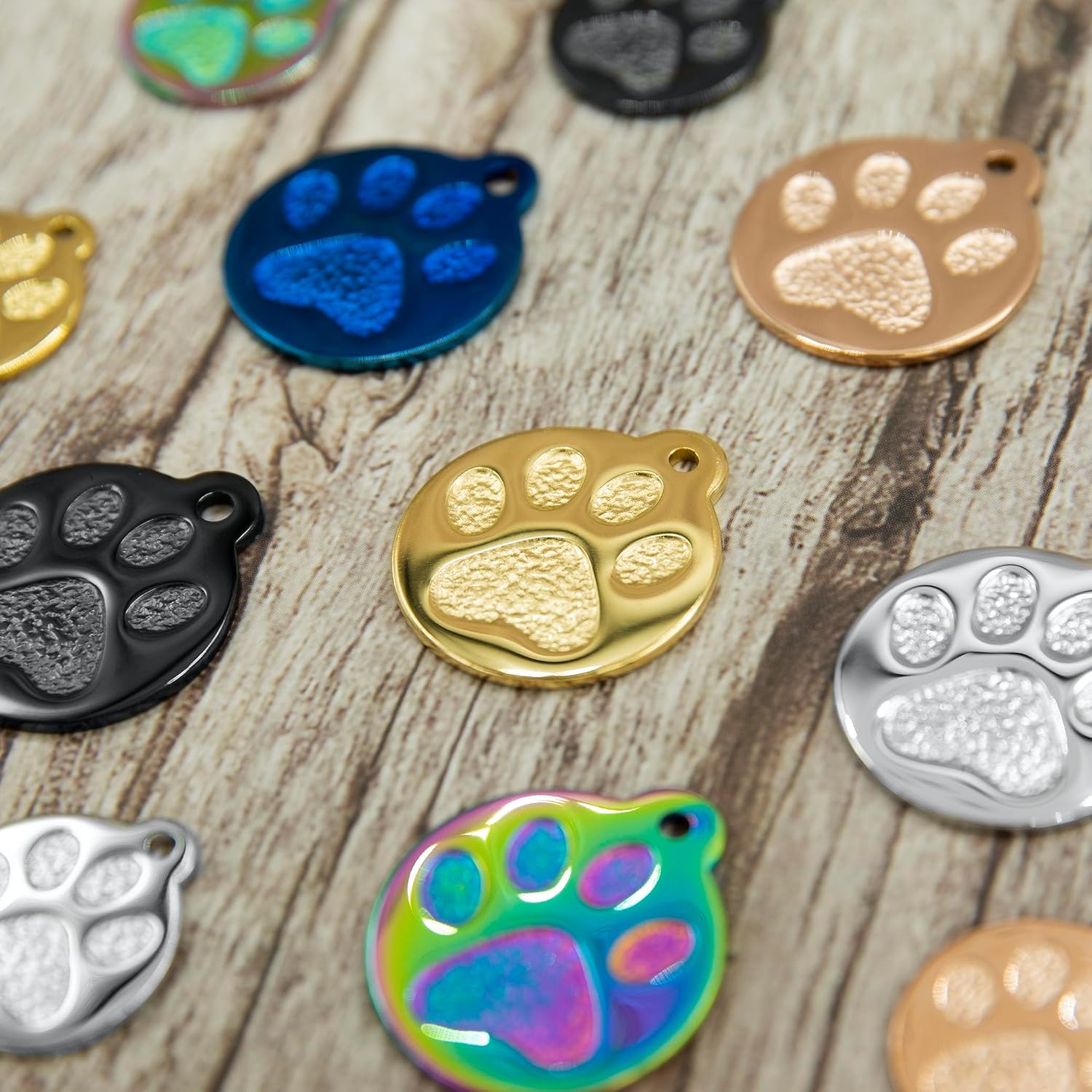 PetANTastic customizable pet tag with protective glow in the dark silicone silencer