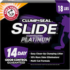 Arm and Hammer slide platinum multi cat clumping cat litter box front view