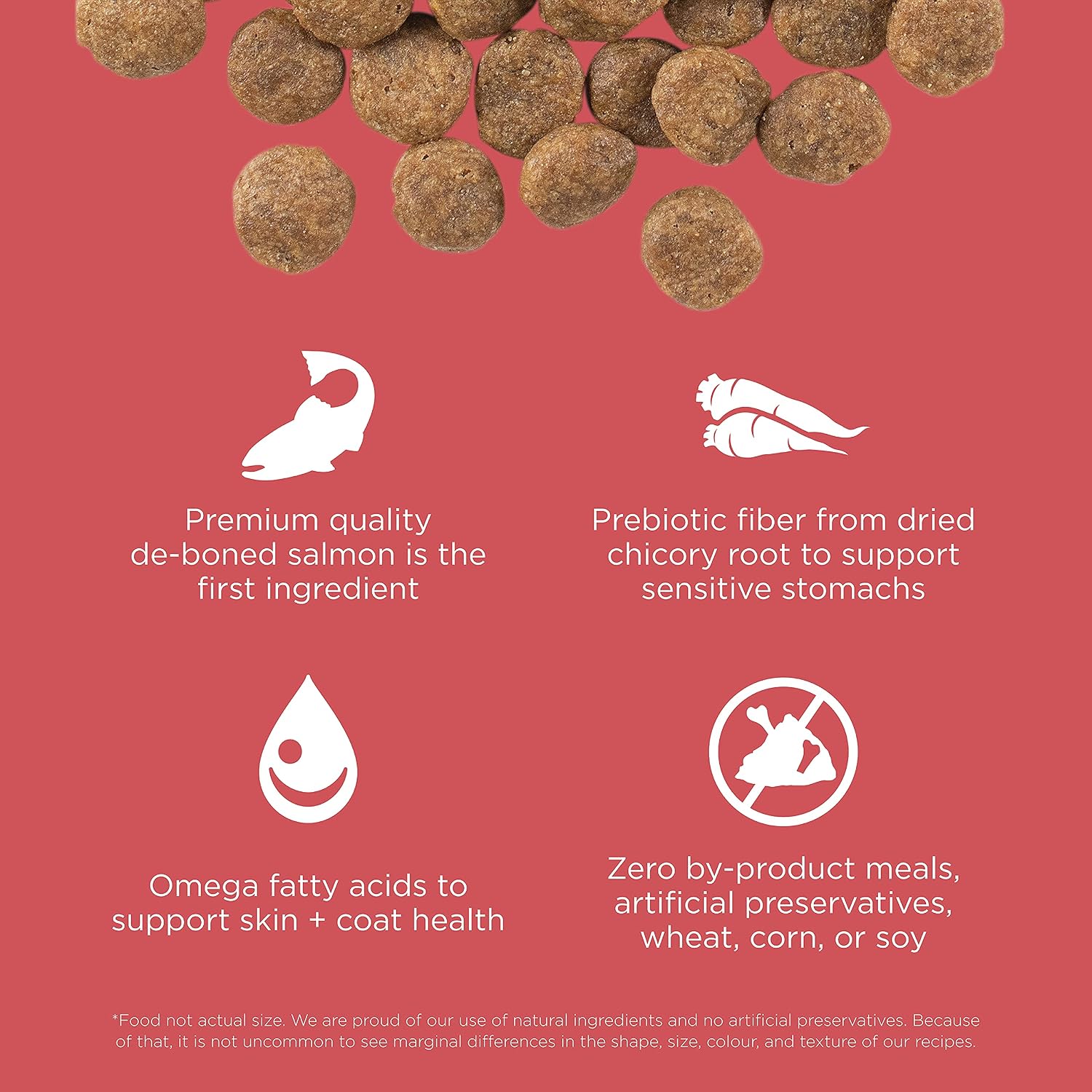 Go Solutions chicken free salmon dog food ingredient list and nutrition facts label