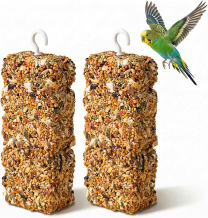 Jousonty Natural Bird Grain Treat Sticks 2 Pack front view