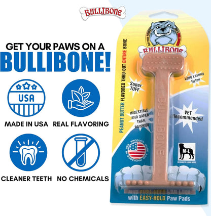 Side profile of Bullibone nylon bone for aggressive chewers