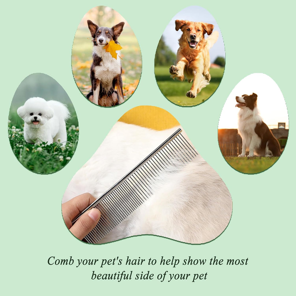 Professional stainless steel detangling tool for dogs and cats