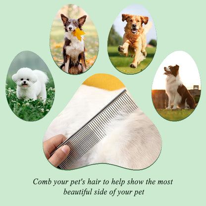 Professional stainless steel detangling tool for dogs and cats
