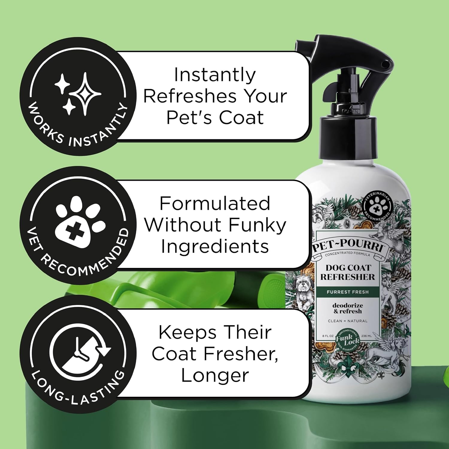 Vet recommended paraben free dog perfume spray for sensitive skin