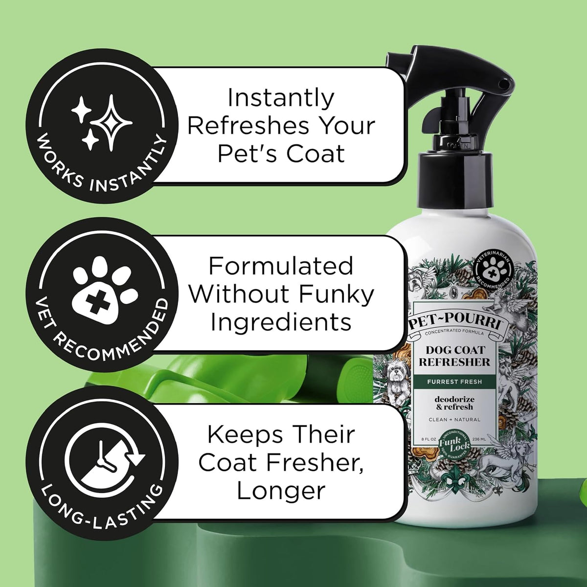 Vet recommended paraben free dog perfume spray for sensitive skin