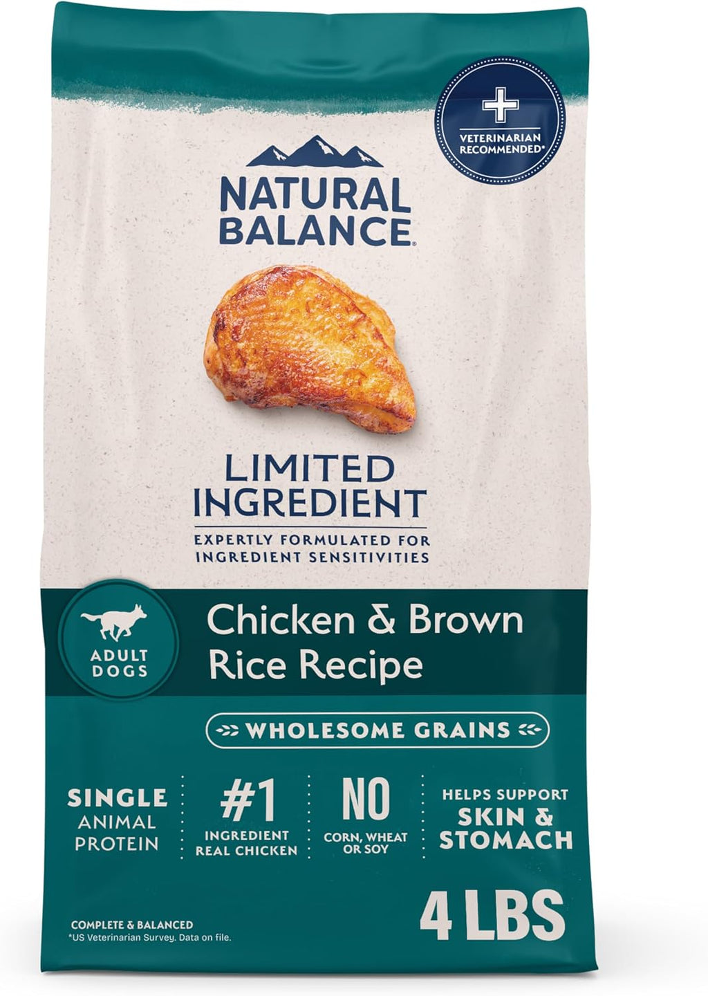 Natural Balance Limited Ingredient Adult Dry Dog Food with Healthy Grains, Salmon & Brown Rice Recipe, 24 Pound (Pack of 1) - Image 14