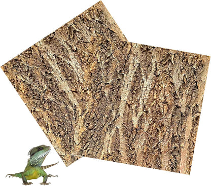 Tfwadmx 2PCS Cork Terrarium Background 11.8"x7.9" Natural Cork Bark Backdrop Reptile Background Climbing Wall Terrarium Accessories for Lizard,Tortoise,Gecko,Bearded Dragon,Chameleon - Image 10