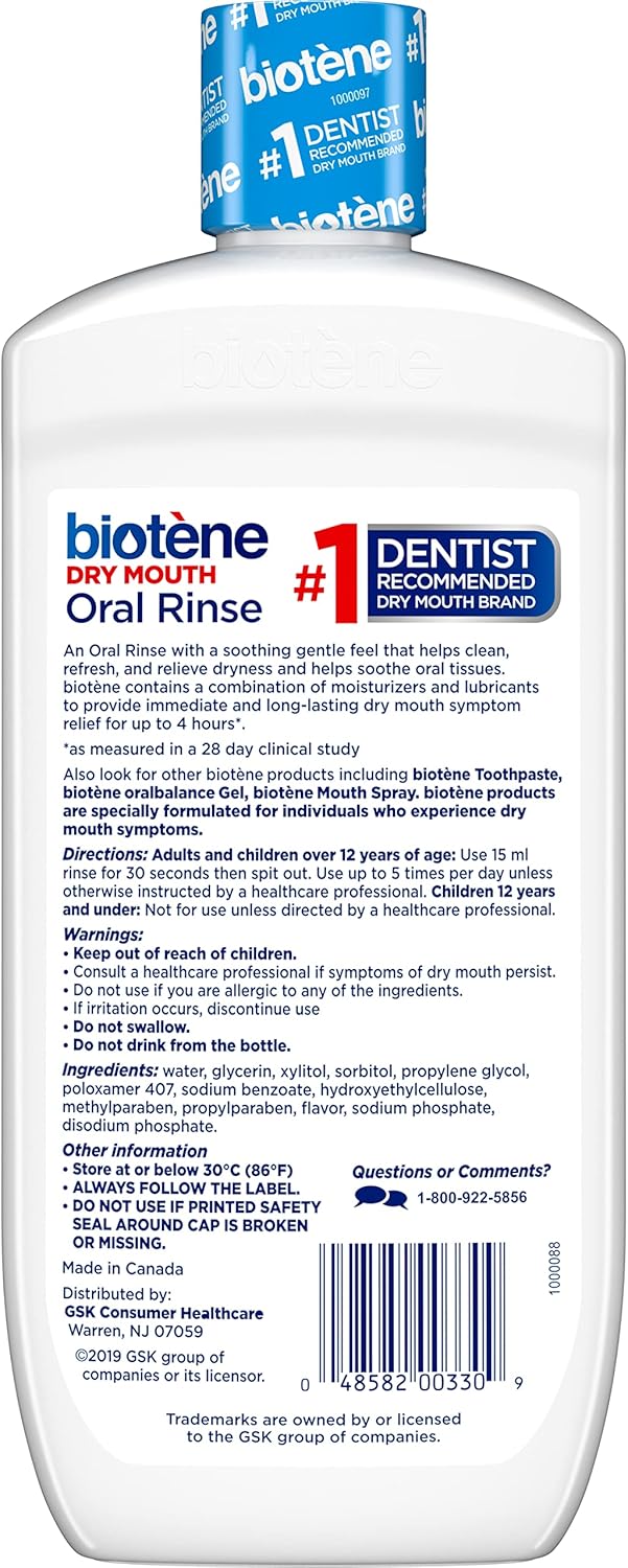 Biotene Oral Rinse Mouthwash for Dry Mouth, Fresh Mint - 16 fl oz - Image 10