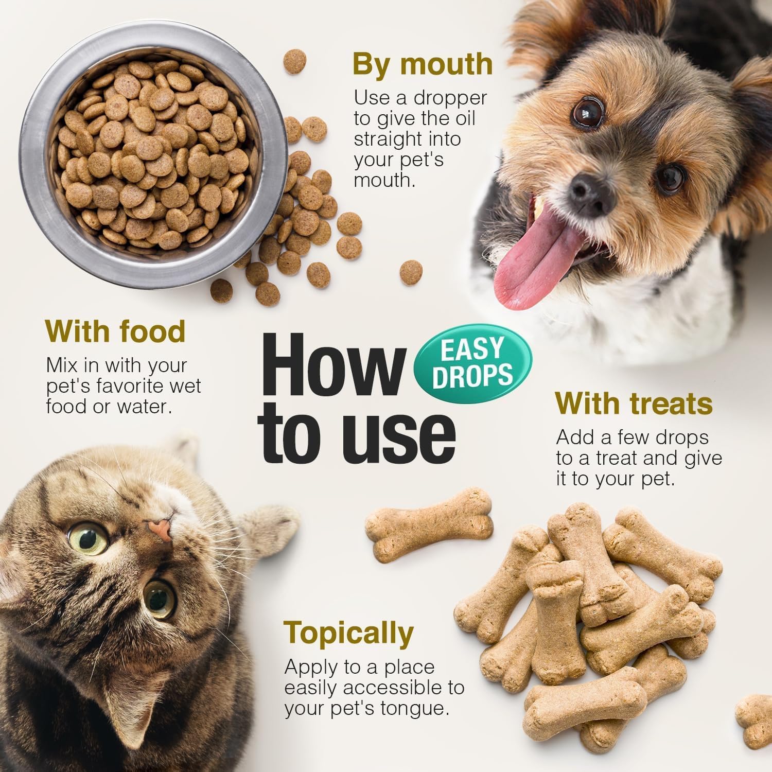 Charlie and Buddy anti inflammatory arthritis relief oil for elderly dogs.
