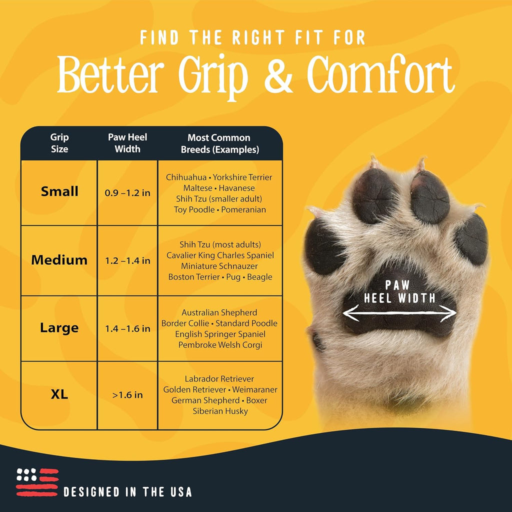 Application guide illustration for DOK TigerToes paw grips