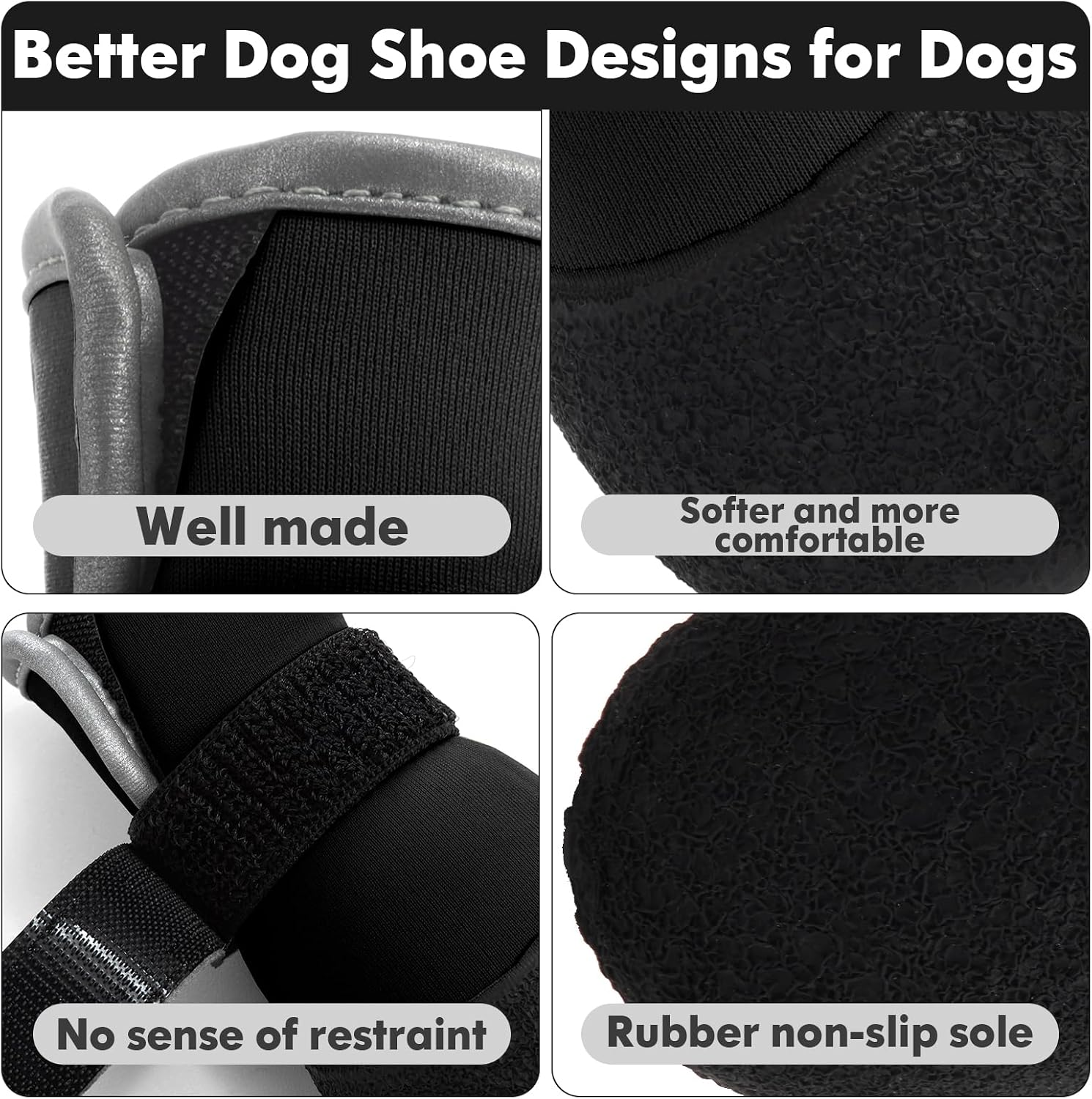 Dogoys dog boots showing adjustable strap fastening mechanism