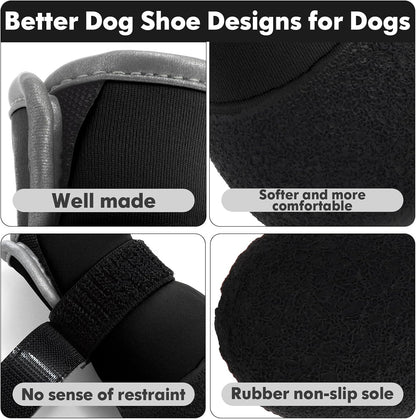Dogoys dog boots showing adjustable strap fastening mechanism