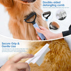 Absorbent blue microfiber pet towel folded neatly alongside the compact zippered travel storage pouch.