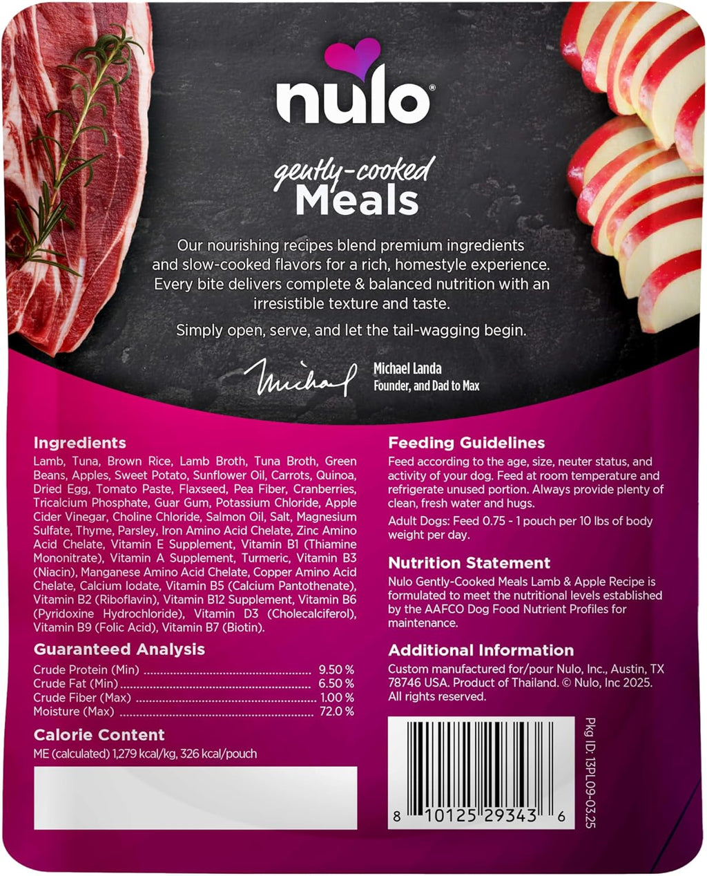 Nulo Gently Cooked Meals Lamb & Apple Shelf Stable Fresh Dog Food 9 Ounce, 8 Count - Image 9