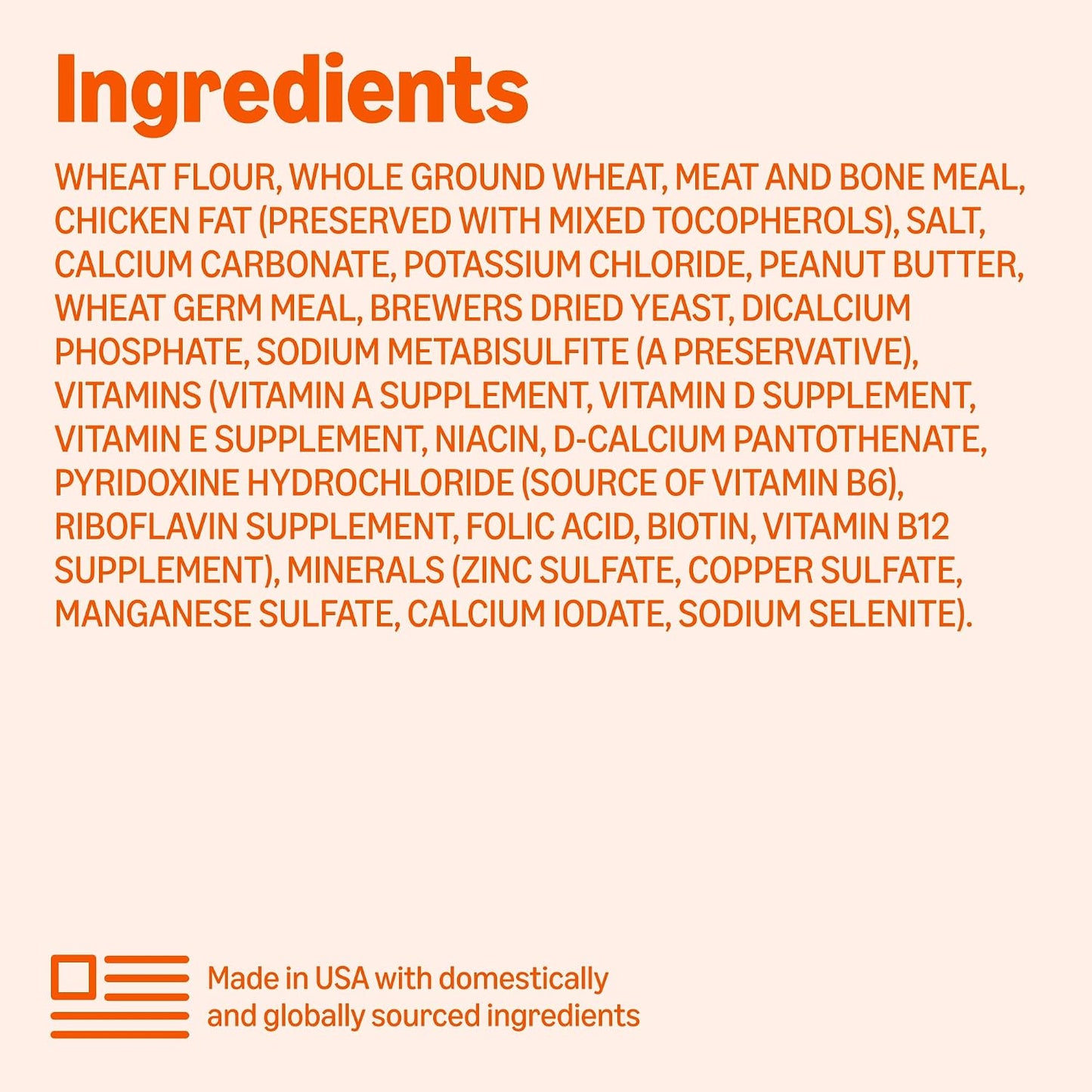 Healthy dog training treats with authentic ingredients label view