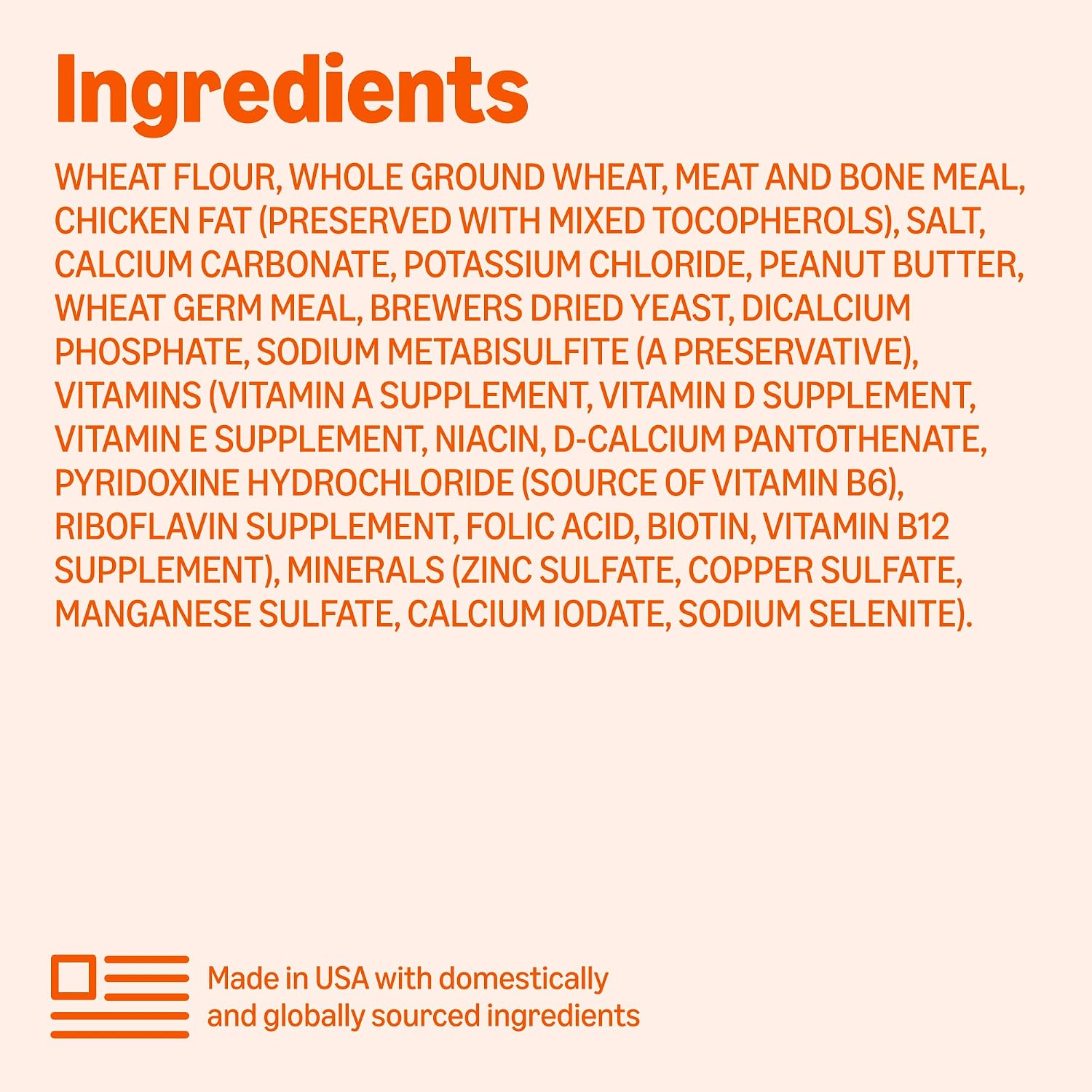 Healthy dog training treats with authentic ingredients label view