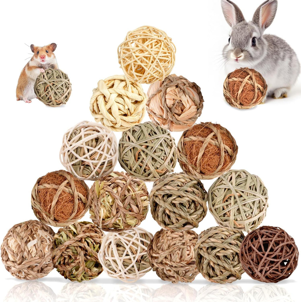 Various flavors of timothy hay treats for hamsters