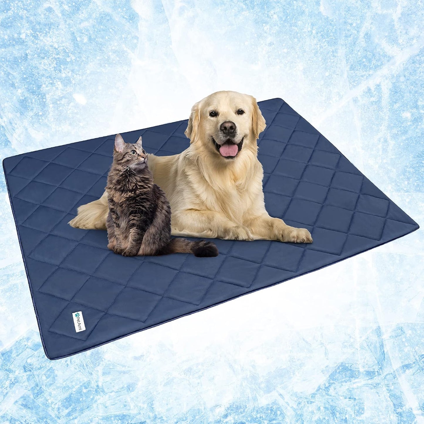 PetAmi Premium Cooling Dog Blanket | Lightweight Fluffy Pet Throw Blanket Bed Cover for Dogs, Cat, Puppies | Pet Blanket Furniture Protector Couch Sofa | Reversible Fuzzy Cozy | 29x40, Dusty Blue - Image 12