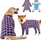Dog Recovery Suit Full-Zipper After Post-Surgery Large Medium Dogs, Dog Bodysuit for Prevent Licking& Chewing Wounds Onesies Cone Alternative (Purple, 4X-Large) - Image 9