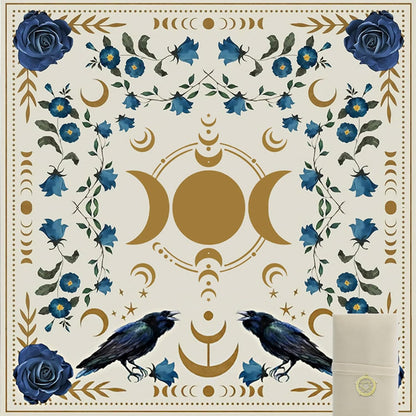 Knana Sun and Moon tarot altar cloth with storage bag