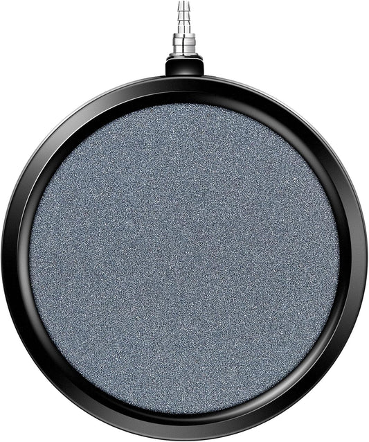 VIVOSUN air stone disc front view showcasing five inch porous grey ceramic aeration surface.