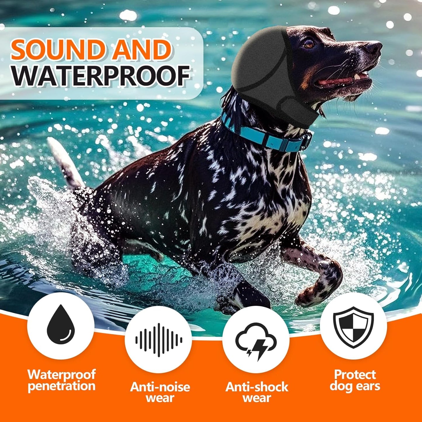 Close up of adjustable velcro closure on Johnbolin dog snood